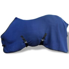 Fleece Rug with Surcingles 49.2" Blue