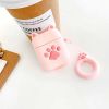 Pink Cartoon Cat Claw Silicone Protective Case for Wireless Headphones Cute Bluetooth Wireless Earbuds Headphones Case