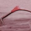 Brown Riding Crop Braided Horse Whip Training Tools Dance Props,70 cm