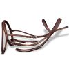 Flash Bridle with Reins and Bit Leather Brown Cob