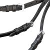 Flash Bridle with Reins and Bit Leather Black Full