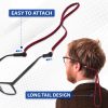 Eye Glasses Holders Around Neck 4 Cords 23 inch Glasses Strap Anti Slip Sunglasses Strap Holder for Men Women Eyeglasses Strap Lanyard Eyeglass Holder