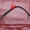 Black Horse Whip Braided Riding Crop Training Tools Dance Props,70 cm