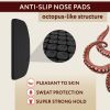 Glasses Nose Grips Non Slip Eyeglass Nose Pads Black Pads & Black Glasses Strap Anti Slip 1 mm 6 Pairs Nose Bridge Pads for Glasses Silicone Glasses N