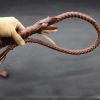 Brown Braided Riding Whip Horse Riding Crop, 70cm